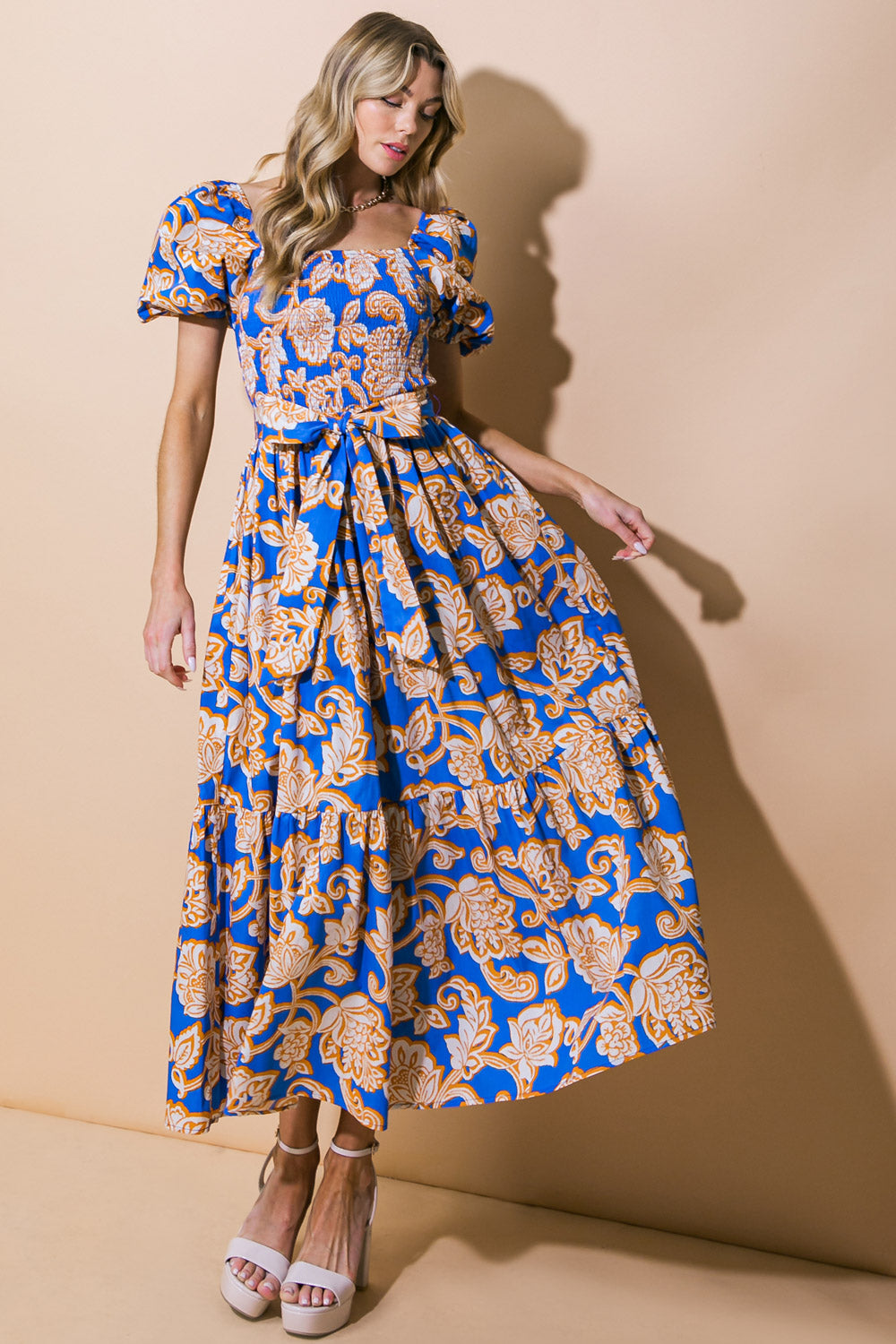 RUN TOWARDS LOVE POPLIN ANKLE DRESS Flying Tomato